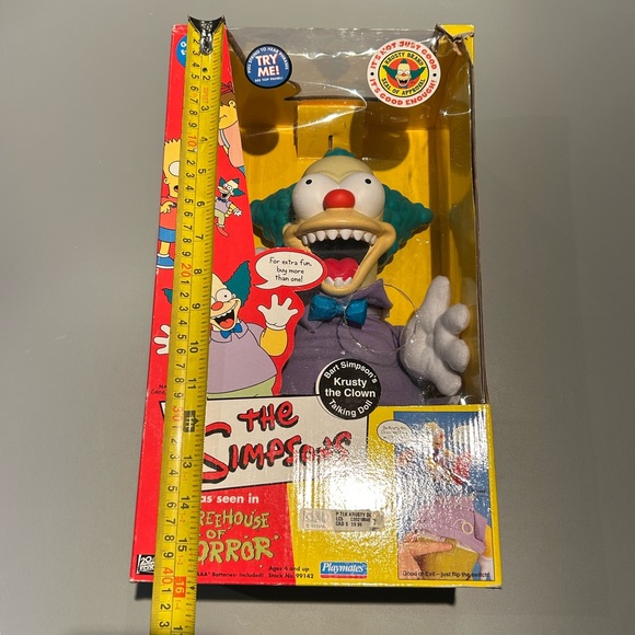 The Simpsons Krusty the Clown Talking Doll Treehouse of Horror Y2K Rare - Picture 2 of 16
